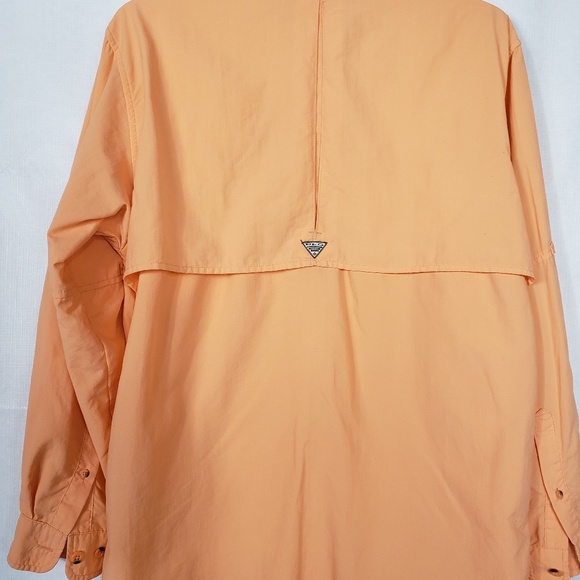 Columbia Tamiamill Peach PFG Button Up Size SP - Picture 2 of 8